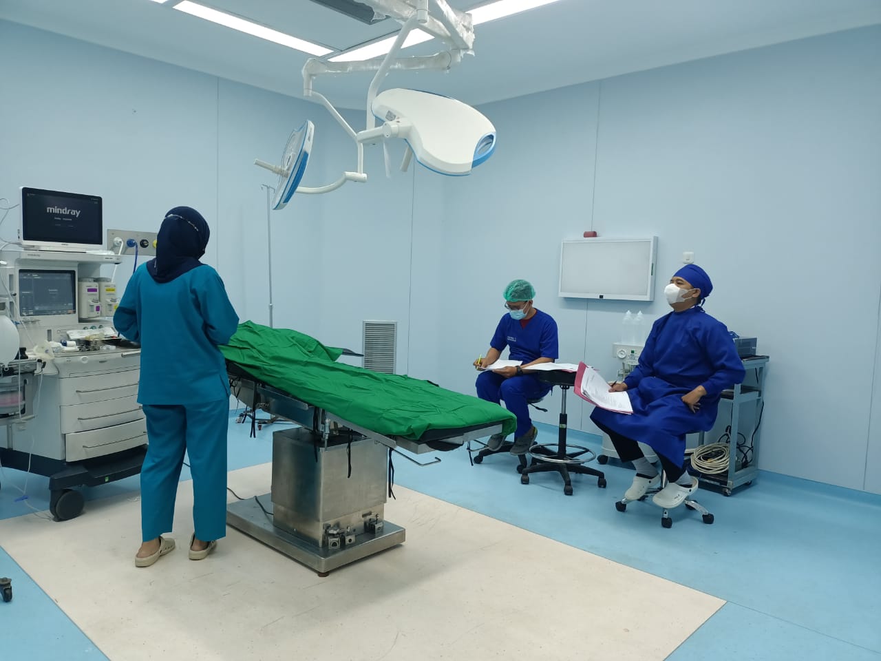 Mahasiswa Praktek Anestesiologi UMP Purwokerto Jalani Ujian Praktek di IBS RSI Purwokerto